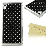 Z2 Case, Xperia Z2 Case - Mavis's Diary Sky Full of Bling Stars PC Hard Case Cover for Sony Xperia Z2 (2014) with Soft Clean Cloth(Black)