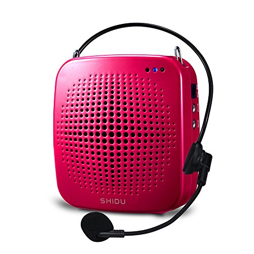 SHIDU Portable LoudSpeaker with Microphone, Classroom PA System or Voice Amplifier with Natural Sound, Works as Speaker with Aux Cable, In built TF Card Reader and USB Flash Drive, Ideal for Teachers - Thumbnail 7
