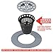 Danco, Inc. 3-Inch Hair Catcher for Stand-Alone Shower 10529, Pack of 1, Chrome in-Drain