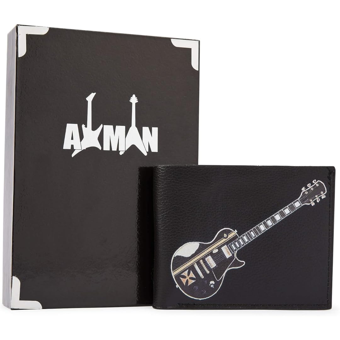 Axman James Hetfield Iron Cross Wallet/Gift Box | Plectrum Holder | Vegan Leather | Original Artwork - Wallet Mens Music