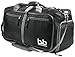 BB Bags&Backpacks - Medium Gym Duffle Bag with Pockets - Packable Duffel for Men and Women (Black)