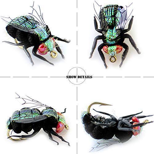 YAZHIDA Fly Fishing Flies kit with Fly Box/Nymphs/Dry Fly,Wet Fly
