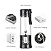 Portable blender, Mini Fruit Juicer Cup, Personal Small Electric Juice Mixer Machine with USB Rechargeable 4000mAh Battery Powered 420ML Travel Bottle (Black)