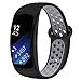 Band Compatible Gear Fit2 Pro /Fit2 , Kmasic Silicone Sport Replacement Strap for Samsung Gear Fit 2 Pro & Fit 2, Black/Gray