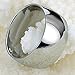 Men's 12mm Classic Silver Titanium Stainless Steel Ring Wedding Engagement Domed Band High Polished Size 7