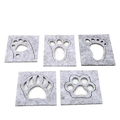 Pokerty Felting Needles, DIY Non-Woven Fabric Foot Shape Needle Felting Template Mold Handcraft Making Tool Accessories Needle Felting Supplies