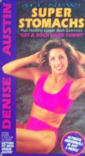 All New! Denise Austin Super Stomachs Plus Healthy Lower Back Exercises "Get A Rock Hard Tummy" VHS Tape