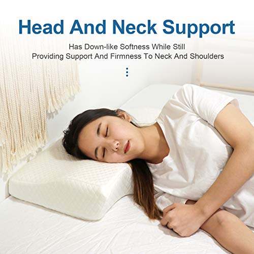 Memory Foam Pillow, Ergonomic Cervical Pillow for Neck Pain for Side