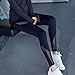 Kiwi-Rata Women Sports Mesh Trouser Gym Workout Fitness Capris Yoga Pant Legging, Black, L