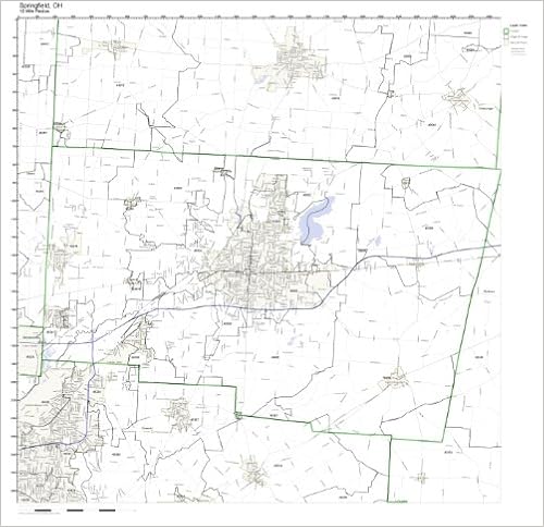 Springfield Zip Code Map Springfield, Oh Zip Code Map Laminated: Amazon.com: Office Products