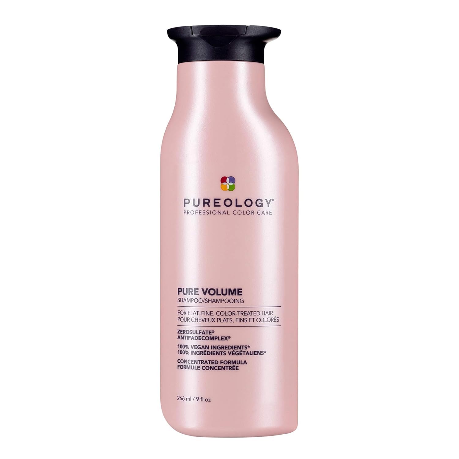 Photo 1 of Pureology Pure Volume Shampoo - Enhances Volume and Movement, Lightweight Shampoo for Fine, Flat, Color Treated Hair, Sulfate-Free & Vegan, 9 Fl Oz