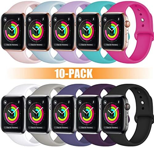 Rabini Compatible with Apple Watch Band 44mm 42mm for Women, Replacement Accessory Sport Band for iWatch Apple Watch Series 4, Series 3, Series 2, Series 1