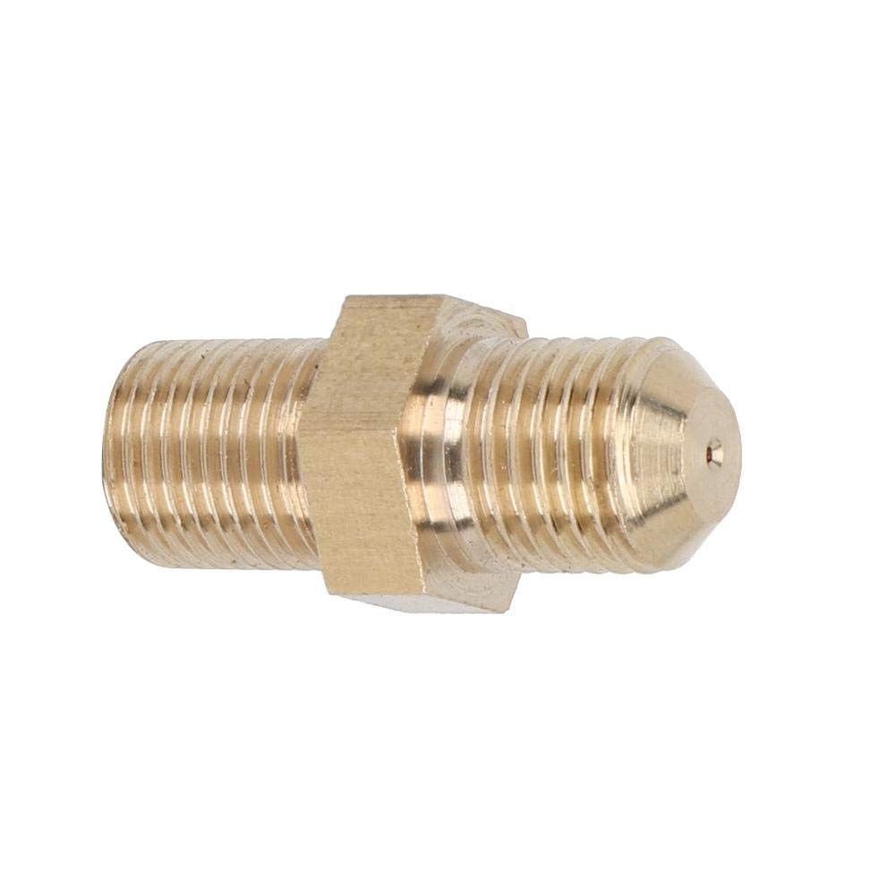 Qiilu 4AN Turbo Oil Feed Restrictor Fitting 4AN Oil Inlet Feed Adapter with 1.0mm Restrictor for GT28 GT30 GT35R Ball Bearing Turbo