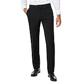 Tommy Hilfiger Mens Modern fit Dress Pants 33/30 Black Solid Stretch