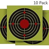 CVLIFE 12’’ X 12’’ Silhouette Splatter Target - Gun - Rifle - Pistol - AirSoft - BB Gun - Pellet Gun - Air Rifle (Pack of 10)