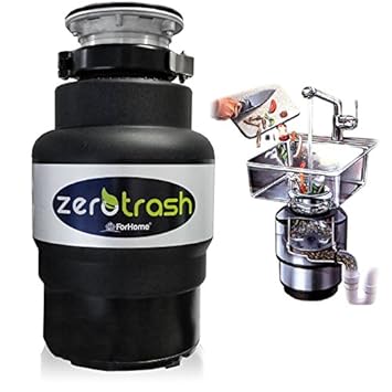Küchenabfallentsorger 'ForHome® ZeroTrash 400' mit Luftschalter - Müllschlucker/zerkleinerer Macht 1/2hp