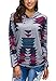 FanShou Women Plus Size Long Sleeve Hoodie Printed Hooded Sweatshirt Pullover