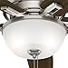 Hunter Indoor Ceiling Fan with LED Light and pull chain control - Donegan 60 inch, Brushed Nickel, 54172