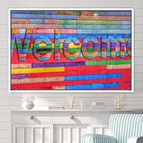 signwin Framed Canvas Wall Art Pressed Quotes 3D...