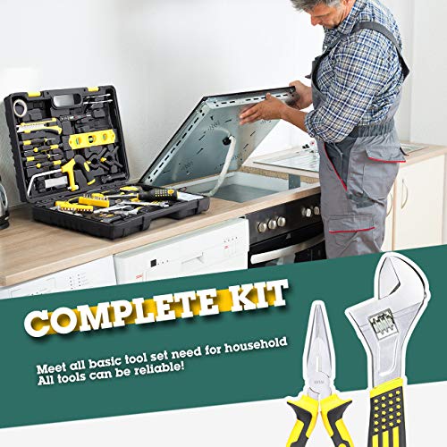 ENTAI 218-Piece Tool Kit for Home, General Household Hand Tool Set with Solid Carrying Tool Box, Home Repair Basic Tool… - Image 3