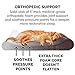 Furhaven Orthopedic Dog Bed for Large Dogs w/ Removable Washable Cover, For Dogs Up to 75 lbs - Minky Plush & Velvet Luxe Lounger Contour Mattress - Espresso, Jumbo/XL