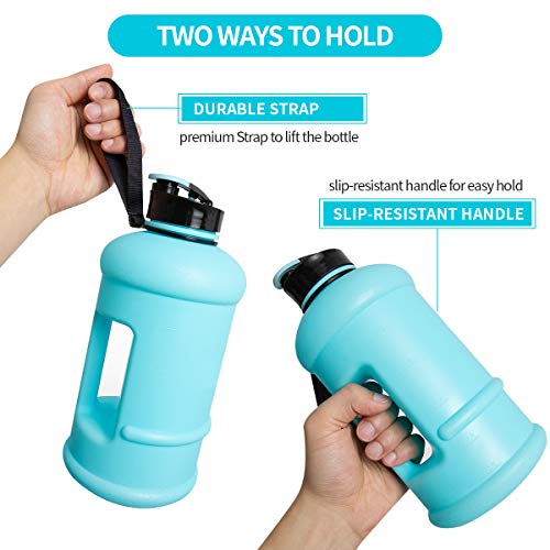 TOOFEEL 2.2L Big Water Bottle Water Jug Container 73OZ Large Water Canteen BPA Free Leakproof for Gym Fitness Athletic Outdoor Camping Hiking