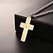 U7 Men Stainless Steel Chain 18K Gold Plated Bible Verse Lords Praying Hands Pendant Necklace Religious