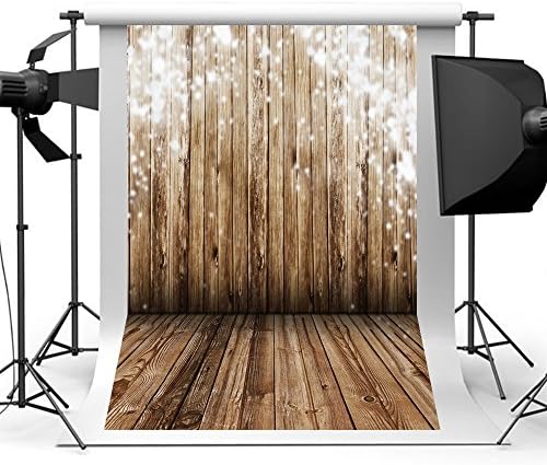 Qintec 1.5 x 2.1m/5x7ft Photography Background Backdrops Wood Wooden Floor Vinyl Photo Backdrop for Photography Studio Video Shooting