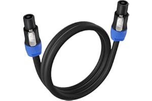 EBXYA 3 Feet Speakon Speaker Cable 12 Gauge(AWG) - Premium Speakon to Speakon Audio Cable Cord with NL4FX (NL4FC) Connector - 2 Conductor