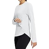 baleaf Women's Thermal Tops Fleece Lined Shirts Long Sleeve Cold Weather Running Gear Workout Zipper Pocket Thumbholes