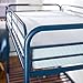 Zinus Easy Assembly Quick Lock Metal Bunk Bed Dual Ladders, Twin Over Twin, Blue