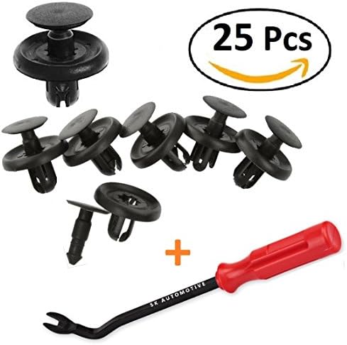 SKA 25 Pcs Toyota Lexus Fastener Clips + Free Remover Tool - 90467-07201