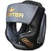 Meister Gel Full-Face Training Head Guard for MMA, Boxing & Muay Thai - Black/Charcoal - Large/X-Large