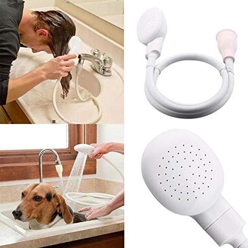 Fikole Pet Faucet Sprayer Dog Bath Shampoo Sprayer Faucet To