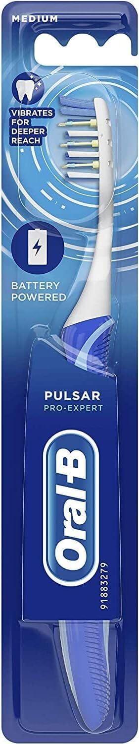 Oral-B Pulsar 35 Medium Toothbrush - Brand New Battery Included