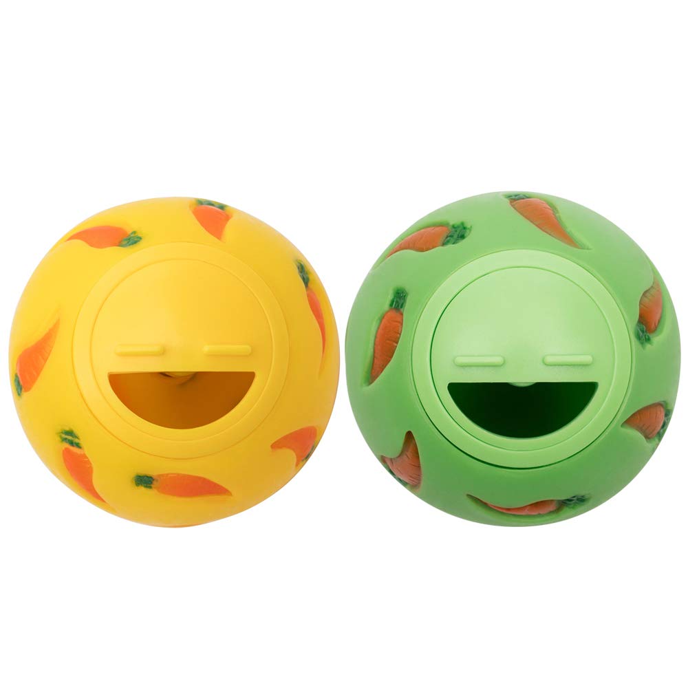 Photo 1 of Niteangel Treat Ball, Snack Ball for Small Animals (Small, Yellow & Green)