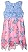 Rare Editions Big Girls' Lace To Chiffon Print Dress