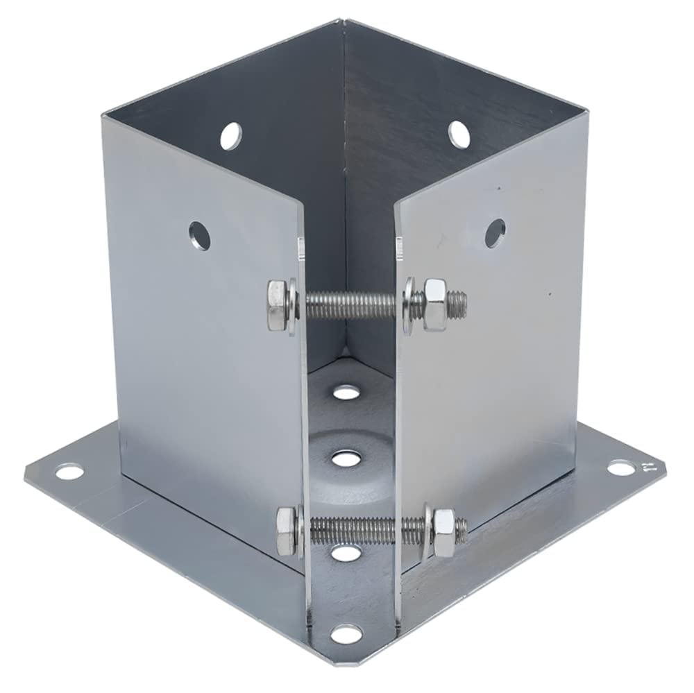 92mm x 150mm Galvanized Zinc Square Bolt Down Post Base Support PostFoot Shoe for 90mm Timber