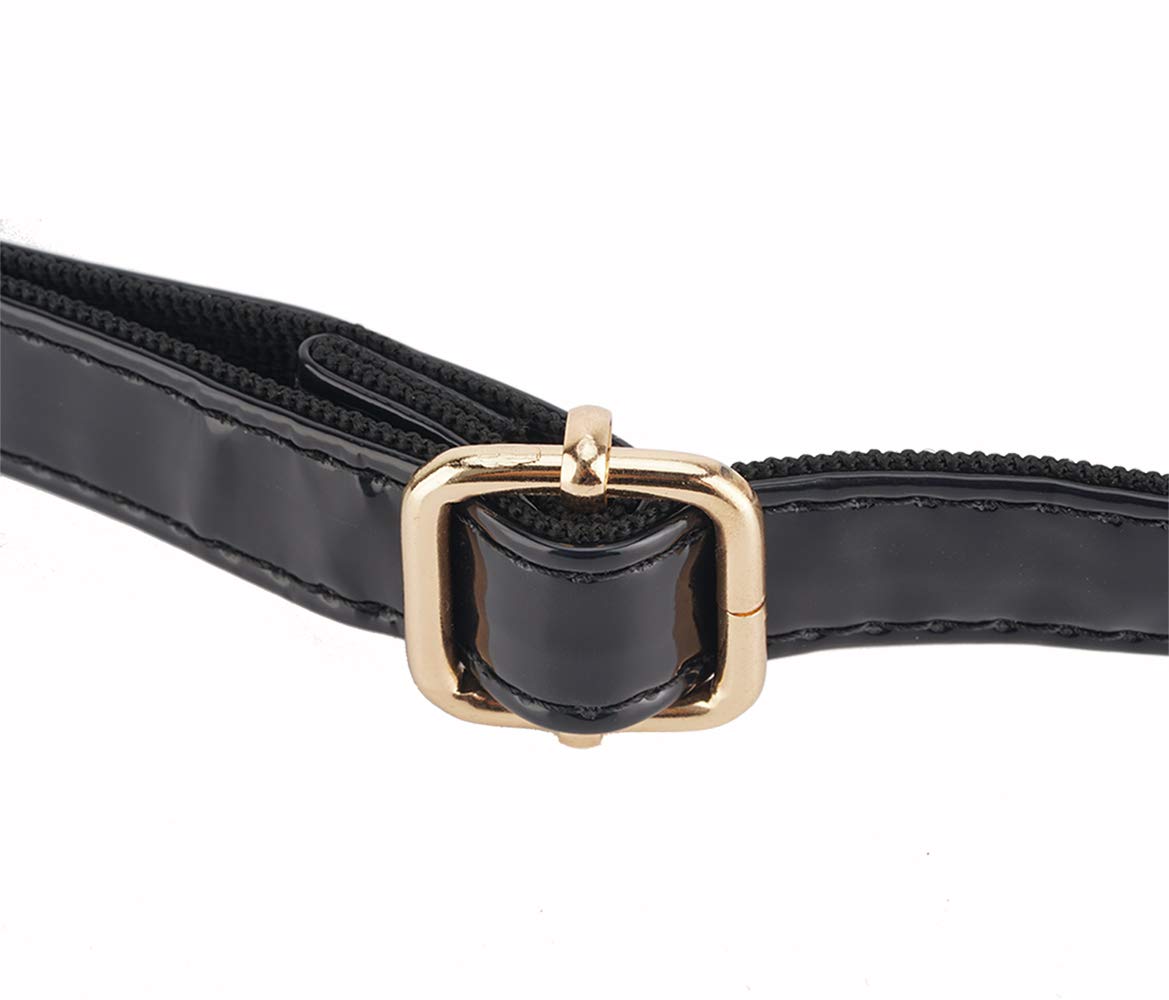 Y&R Direct Clear Bag Crossbody Bag Clear Purse Tote Clear Clutch Stadium Approved PVC (Black)