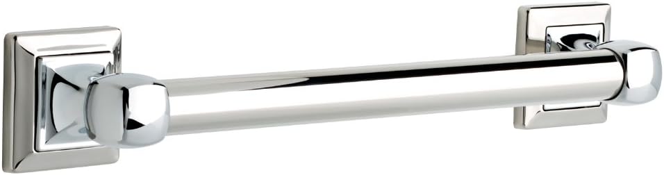 Delta Faucet DSQ5916-PC Harvard Square Decorative Bathroom Safety Grab Bar, 16" x 1 1/4 inch, Polished Chrome: Home Improvement