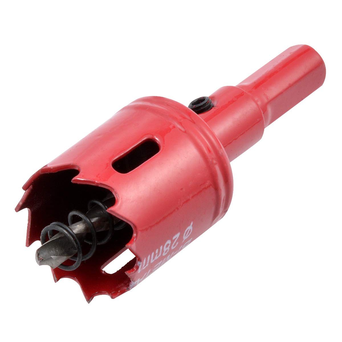 kATUR 28mm Speed Bi-Metal Hole Saw, Cornhole Board Drill Bit with Positive Rake Teeth for Soft Metal, Drywall, Plastic, Wood, Fiberboard (28mm)