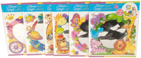Eddy Toys 72326 Children's Plastic Self-Adhesive Mirror with 6 Designs 30 x 30 cm