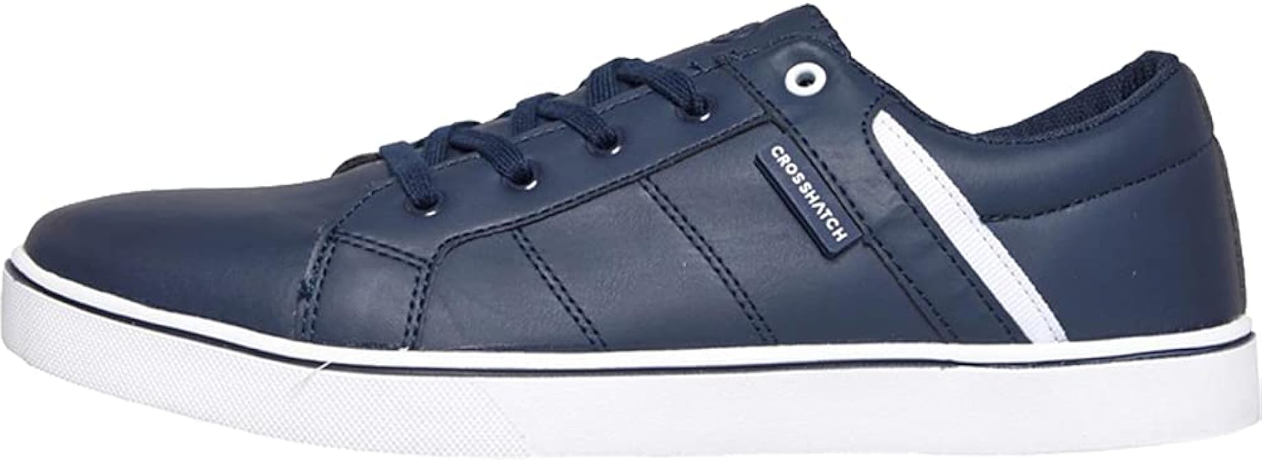 Crosshatch Mens Rubber Sole Low Profile Lace Up Trainers