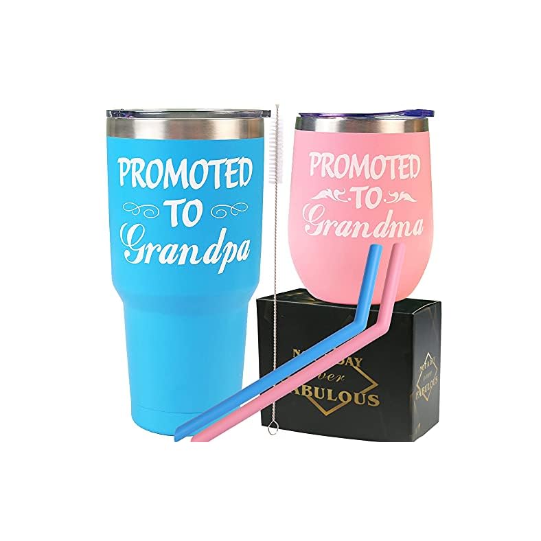 DORADREAMDEKO New Grandparents Gifts, Promoted to Grandparents, Christmas Gifts, Promoted to Grandpa and Grandma Mug…