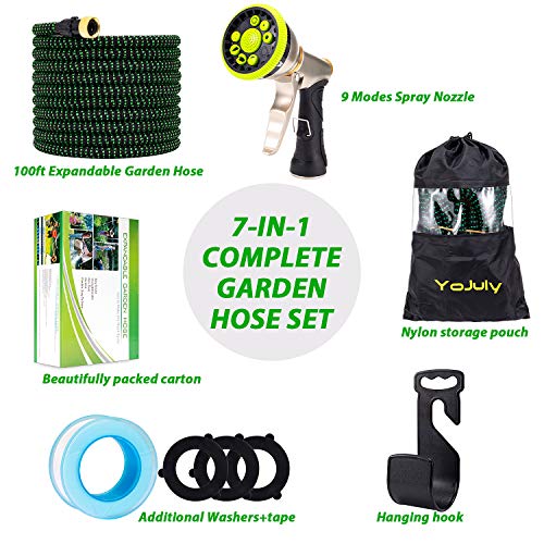 YOJULY Garden Hose50ft Expandable Hose, Leakproof Lightweight Garden