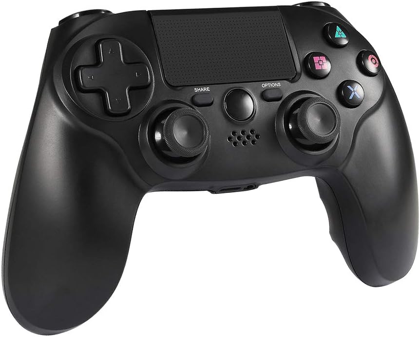 Delymc PS06 Wireless Controller for PS4, Bluetooth Gamepad DualShock 4 Wireless Controller With Multi-axis Sensing Vibration for Sony PlayStation 4 (Third-Party Product)