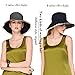 Erigaray UPF50 Lightweight Sun Hat for Womens Girls with Detachable Chin Cord Packable Wide Brim Beach Hats, 54-60CM (Large)