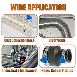 ISPINNER 2pcs 4 Inch Key-Type 304 Stainless Steel