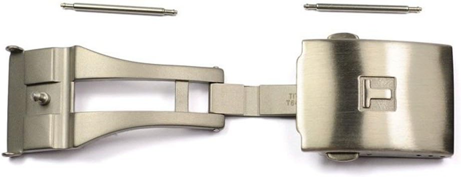 Brushed Titanium Folding Buckle for Straps Tissot T640015936