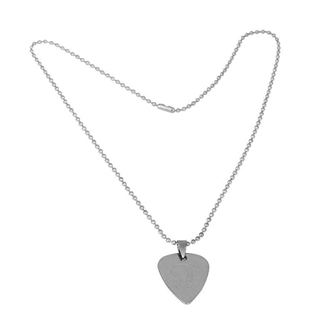 Dilwe Gitarren Plectrum Halskette, Klassische Metall Bass Plektrum Halsketten für Geschenke